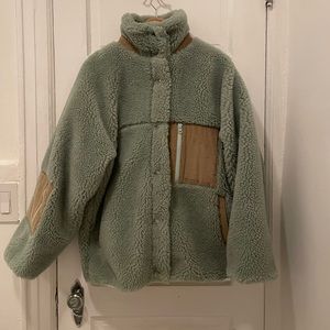 Sandy Liang Rooney fleece in Pistachio, NWT